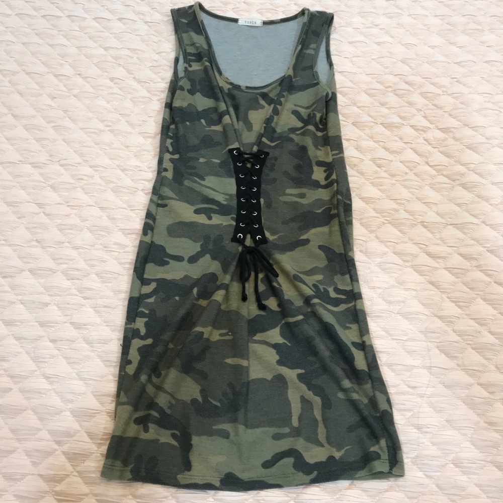 Camo Print Bodycon Dress
